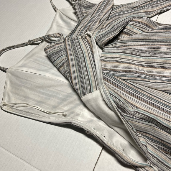 Altar’d State Striped Romper with Buttons and Adjustable Straps Size Small - Picture 6 of 9